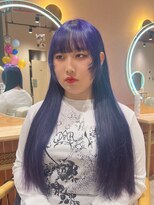 ヘアーアンドメイク ビス(HAIR&MAKE bis) 1bleach~◎色落ち可愛くラベンダーブルーカラー【NOKA】