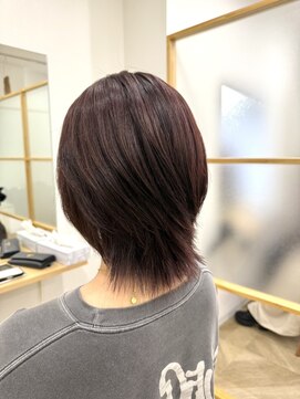 レイ 津田沼(Lei) アプリコットオレンジ/くびれヘア/ウェーブショート/津田沼