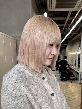 アンジェリカ 立町店(ANGELICA) 【angelica__akki】プツッと切りっぱなしボブ