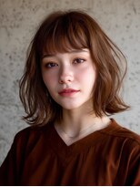 アンドレイ 表参道(andrey) 着物ヘア/ダークアッシュ/ミディアムレイヤーカット/表参道