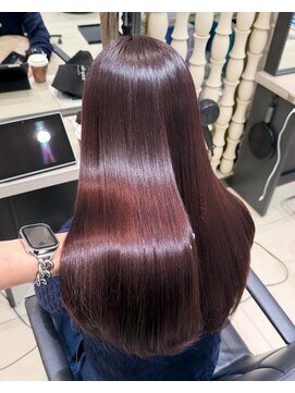 ユーフォリア 銀座本店(Euphoria) 【KANA】ピンクブラウン ブリーチなしカラー Aujua