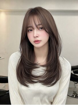 ラル 水戸県道50号店(Lalu.) イメチェン/ピンクベージュ/アンブレラカラー/前髪/水戸