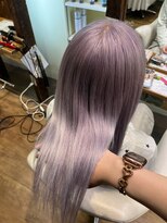 アン(Hair make un) ラベンダーシルバー
