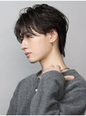 シースルーフェザーショート