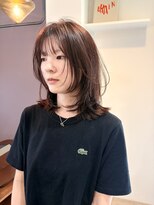 パープル(PURPLE)&nbsp;レイヤーカット-フェイスレイヤー/ウルフカット