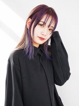 ユイマァル 倉敷(YUIMARL) 倉敷デザインカラー20代30代40代インナーカラーパープルカラー