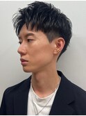 men's/メンズ/フェザーパーマ/黒染め/韓国