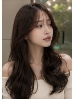 ベル 新宿(Belle)&nbsp;大人ヘア　韓国ヘア　レイヤーカット　シースルーバング　新宿