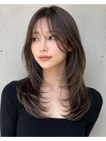 セノン トウキョウ 新宿店(CENON TOKYO) 似合わせ韓国くびれ小顔魅せミディアムレイヤーハッシュカット