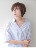 グレージュ/デザインカラー/ハッシュカット/ツートンカラー