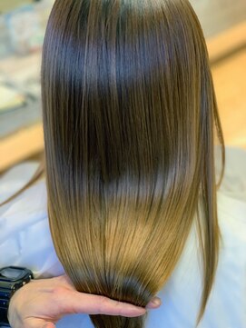 アドラーブル はなみずき店(adorable) 【髪質改善】3Dカラー×ツヤ感大人ストレート