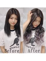 エクステ専門店あるじゃんすー 小倉店&nbsp;ユニコーン#シールエクステ#デザインカラー#ロングヘア#小倉