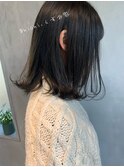 [kichi.] ミディアムボブ×暗髪ミントアッシュ