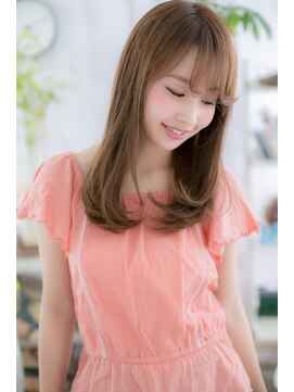 ヘアアンドビューティー ミック(Hair & Beauty miq) シースルーバングフォギーベージュワンカールb