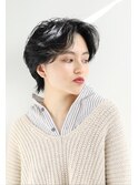 【Arigate山中】ハンサムショートネイビージュインナーカラー