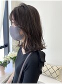 《花屋併設》ロブヘアことりベージュニュアンスカラー◎20代30代