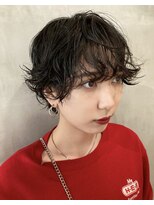 ロンドプランタン 恵比寿(Lond Printemps) ショート/ショートパーマ/バングパーマ/ブルーブラック【大谷】