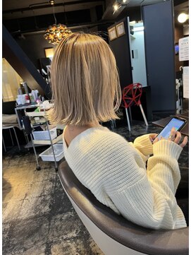 ソウルイーターブラックレーベル(Soul eater Black Label) Beige/ケアブリーチ/切りっぱなし/ボブ