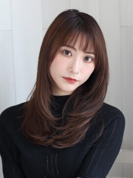 ディフィーノ 赤坂(DIFINO) ロングレイヤーウルフ/ダークブラウン