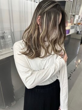 キング 梅田(K!ng) 【梅田】ハイライトカラーホワイトハイライト髪質改善