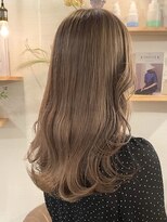 ミルヘアデザイン(mil hair design)&nbsp;ミルクティーベージュダブルカラーインナーカラーケアブリーチ