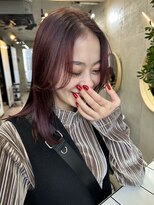 ソルトウォーター(SALT WATER) ボルドー レッドレイヤーカット/ブラウン/韓国ヘアー