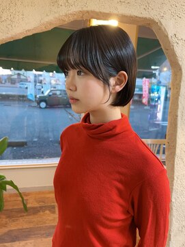 プリモ ココ 鍋島店(Primo coco.) 顔まわりレイヤー☆ボブ