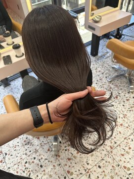 ボタン シブヤ(VOTAN SHIBUYA) 韓国ヘア/顔まわりカット/くびれヘア/グレージュカラー