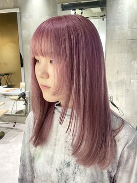 ヨーク(yoke) 【yoke×HINAKO】ホワイトピンク/ハイトーン/髪質改善/ピンク
