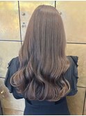 透明感ミルクティーグレージュブリーチなしダブルカラー