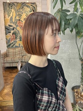 アペロ 柏(Apero) オレンジブラウン☆ミニボブ