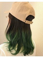 ジプソ(Gypso Hair salon)&nbsp;グリーングラデーションカラー