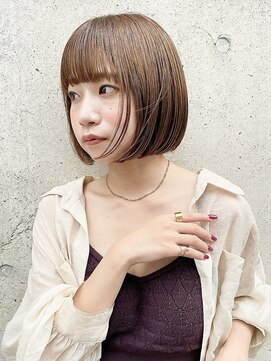 メゾンアクア 表参道(Maison ACQUA) ◎切りっぱなしボブ縮毛矯正ミニボブストレートパーマ