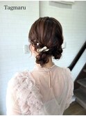 カジュアルスタイル☆ツインのお団子☆