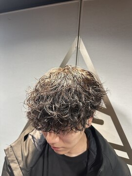 ライズ 渋谷店(RISE) 波巻きパーマ刈り上げマッシュ