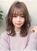【F】ひし形かわいいエアリーレイヤー似合わせカット