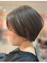アットティー 金沢文庫(at tee...) 【脱白髪染めメンテナンス×丸みショート】