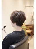 ハンサムショート×ふんわりパーマ