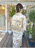【hair salon W】訪問着&ヘアセット