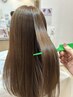 【うねり・くせ・ひろがり解決】プレミアム酸性ストレート＋カット￥33000