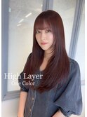 【星野】上質な雰囲気あるハイレイヤーで魅せる透明感カラー