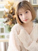 カバーヘア ブリス 戸田公園西口店(COVER HAIR bliss) ハイトーンカラー艶感ストレート丸みボブc6戸田公園20代30代40代