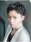 マッシュ短髪ツーブロックモテる束感モテ髪イケメン黒髪ビジネス