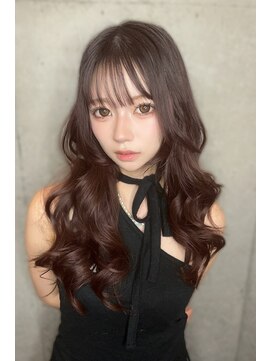 リークフー(Ree cu fuu) ラベンダーアッシュ ピンクブラウンくびれヘア レイヤーカット