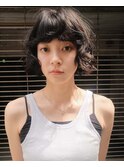 ゆるふわパーマ/くせ毛風パーマ/地毛風ブラックカラー