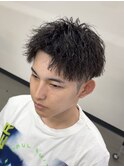 メンズショート ツイストスパイラルパーマ