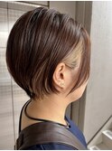 インナー×ショートボブ