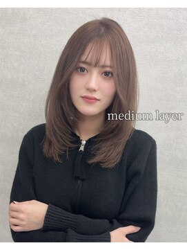 ユアーズヘア 新宿三丁目店(youres hair) ミディアムレイヤー