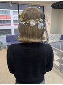 【新潟駅前】成人式ヘア　ボブアレンジ　ボブ