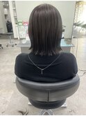 艶髪　大人ボブ　ケアトリートメント　マットグレージュ